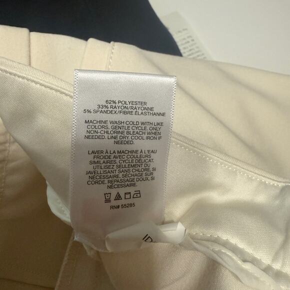 Express Off White Mid Rise Leggings Pants Size Medium - Picture 7 of 7